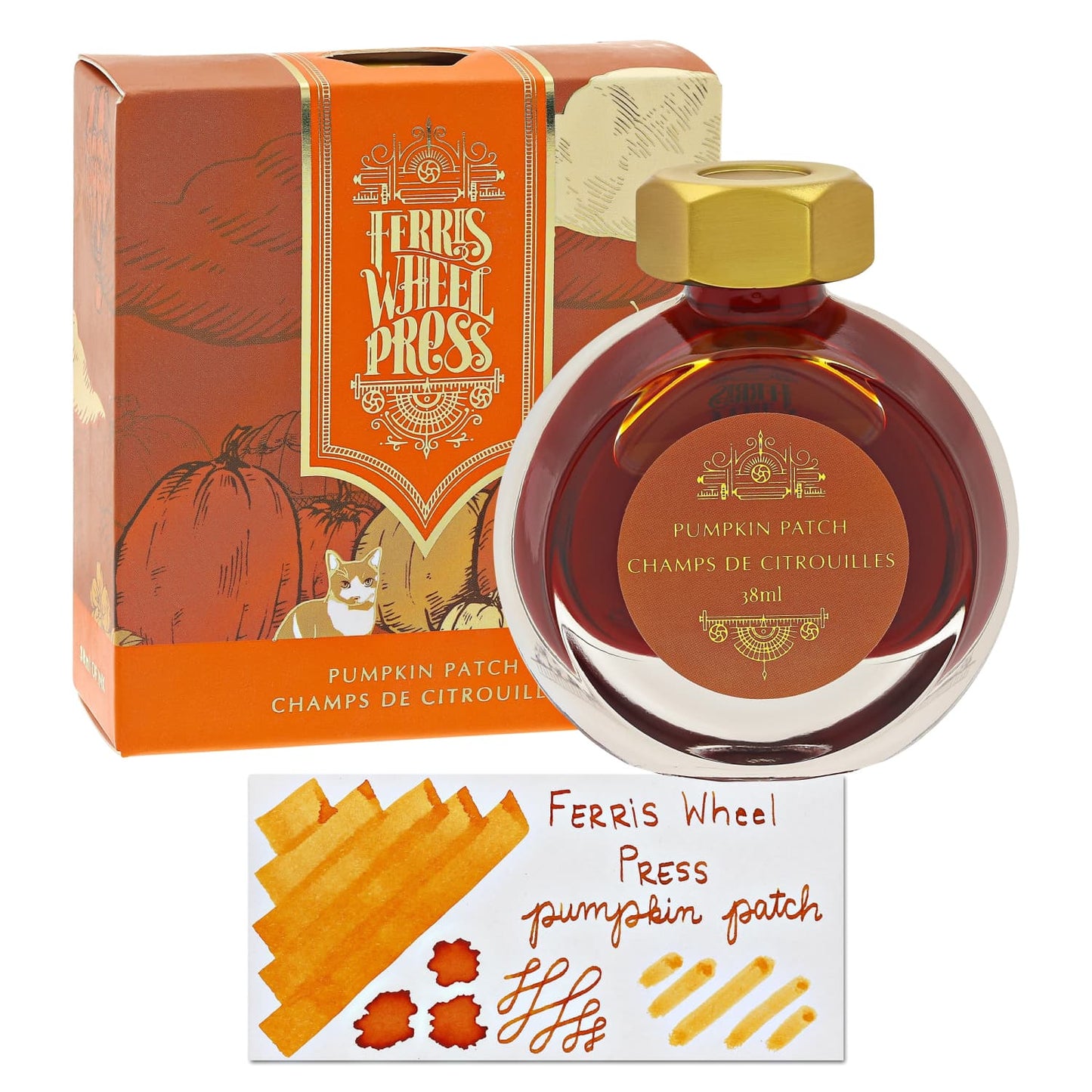 Ferris Wheel Press Bottle Ink in Pumpkin Patch - 38 mL Bottled Ink