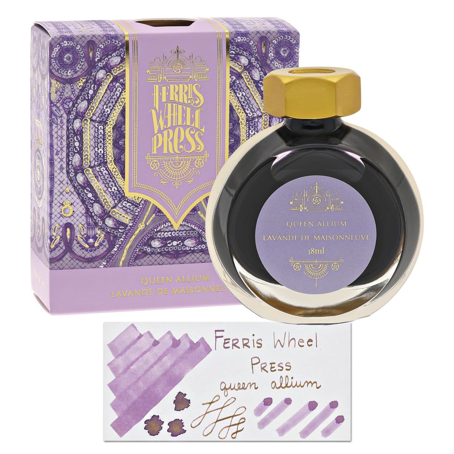 Ferris Wheel Press Shimmer Bottle Ink in Queen Allium - 38 mL Bottled Ink