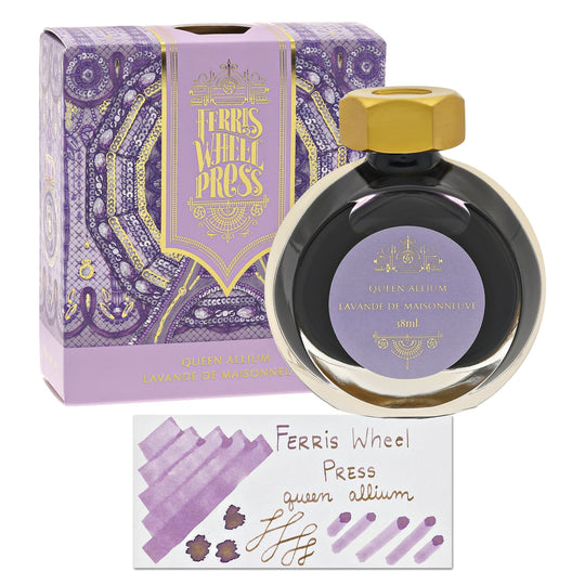 Ferris Wheel Press Bottled Ink in Queen Allium Shimmer - 38 mL