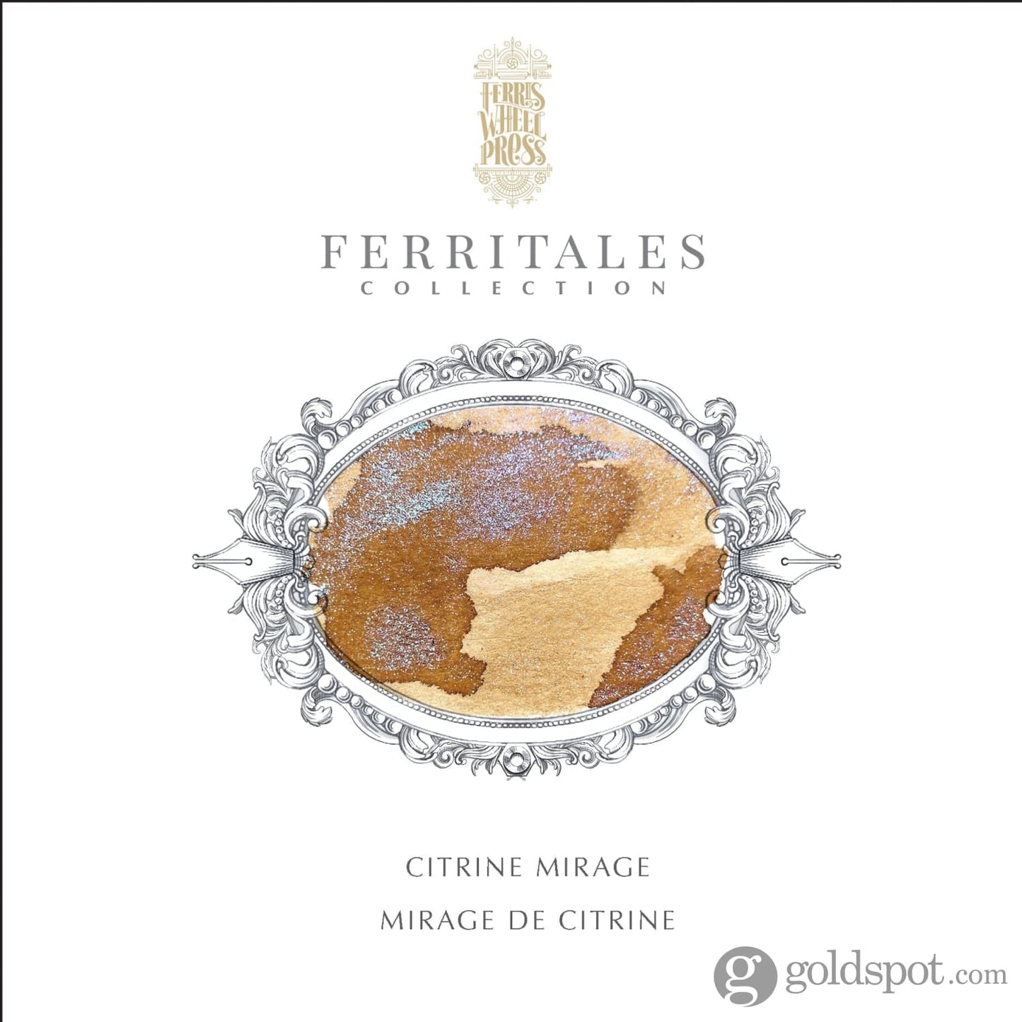 Ferris Wheel Press Shimmer Bottled Ink in Citrine Mirage - 20 mL Bottled Ink