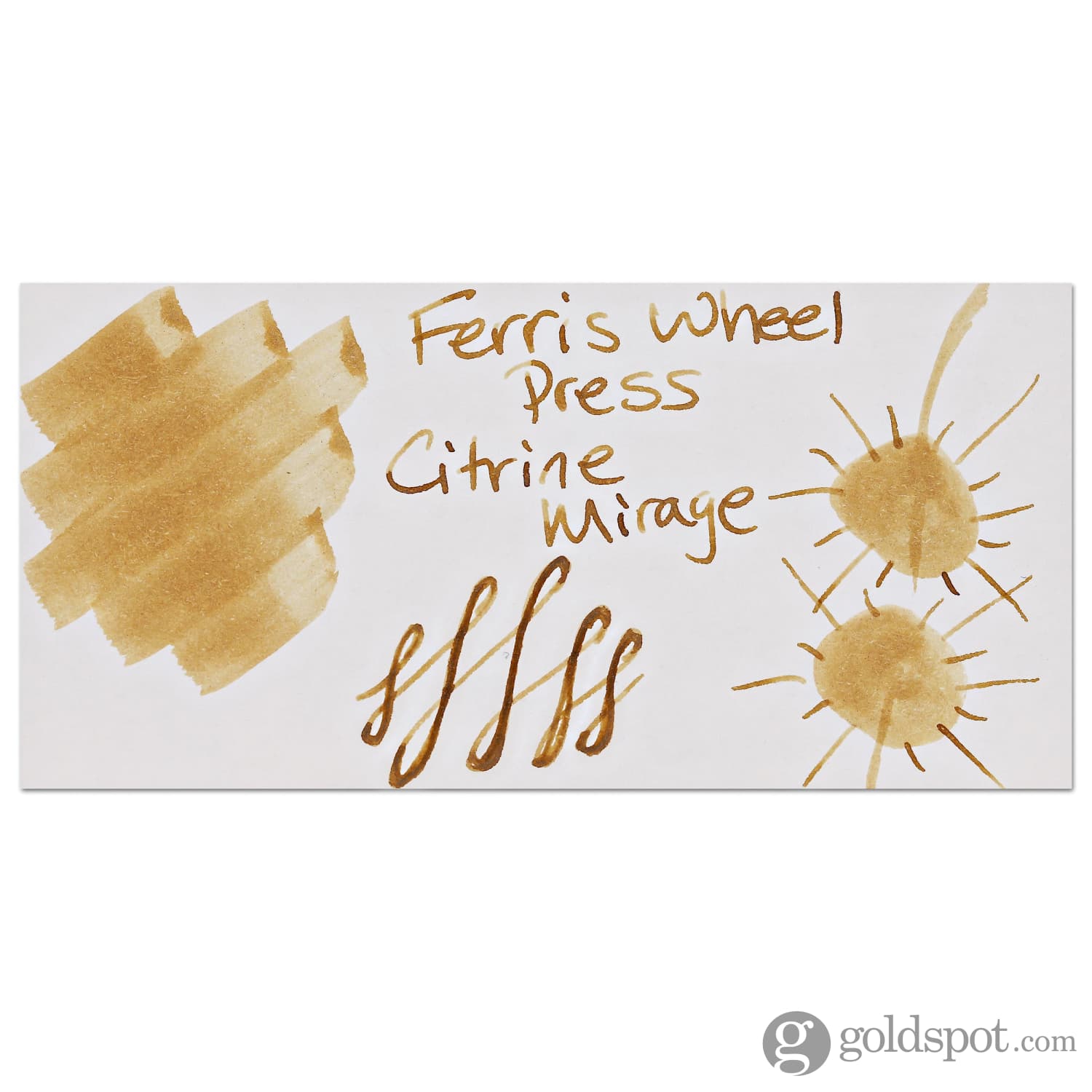 Ferris Wheel Press Shimmer Bottled Ink in Citrine Mirage - 20 mL