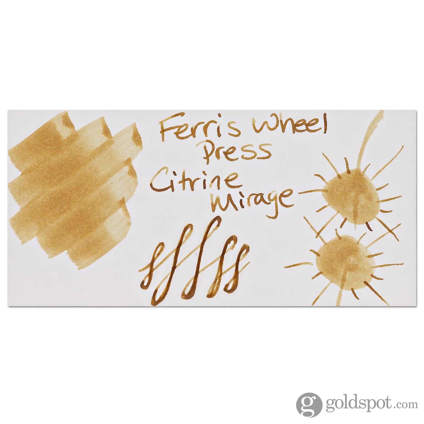 Ferris Wheel Press Shimmer Bottled Ink in Citrine Mirage - 20 mL Bottled Ink