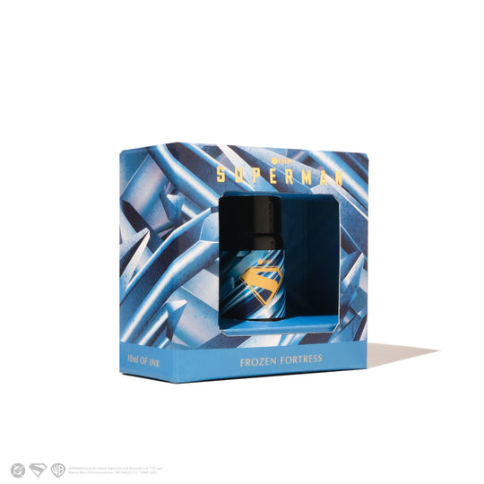 Ferris Wheel Press Superman Themed Bottled Ink in Frozen Fortress  - 10 mL
