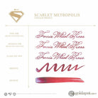 Ferris Wheel Press Superman Themed Bottled Ink in Scarlet Metropolis - 28 mL Bottled Ink