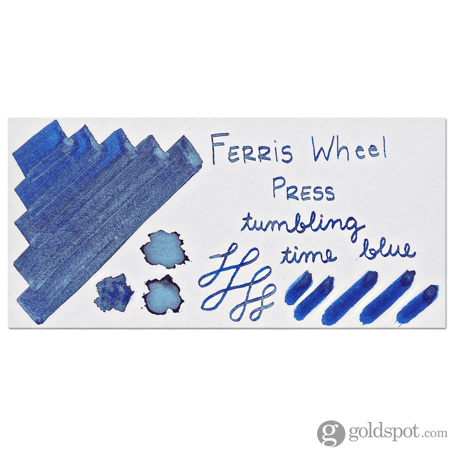 FerriTales Tumbling Time Blue Bottled Ink - Ferris Wheel Press 20 ml