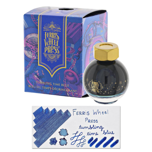 Ferris Wheel Press Bottled Ink in Tumbling Time Blue - 20 mL Bottled Ink