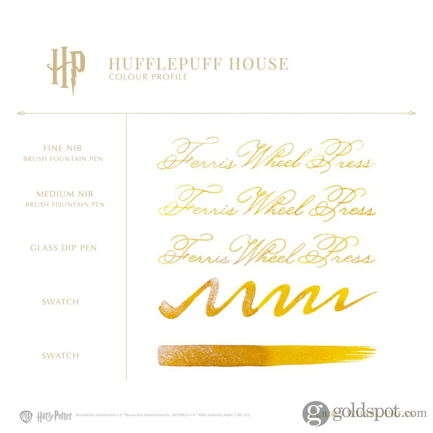 Ferris Wheel Press x Harry Potter Themed Carousel Fountain Pen & Ink Set in Hufflepuff Pen and Pencil Sets