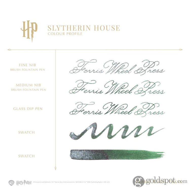 Ferris Wheel Press x Harry Potter Themed Carousel Fountain Pen & Ink Set in Slytherin Pen and Pencil Sets