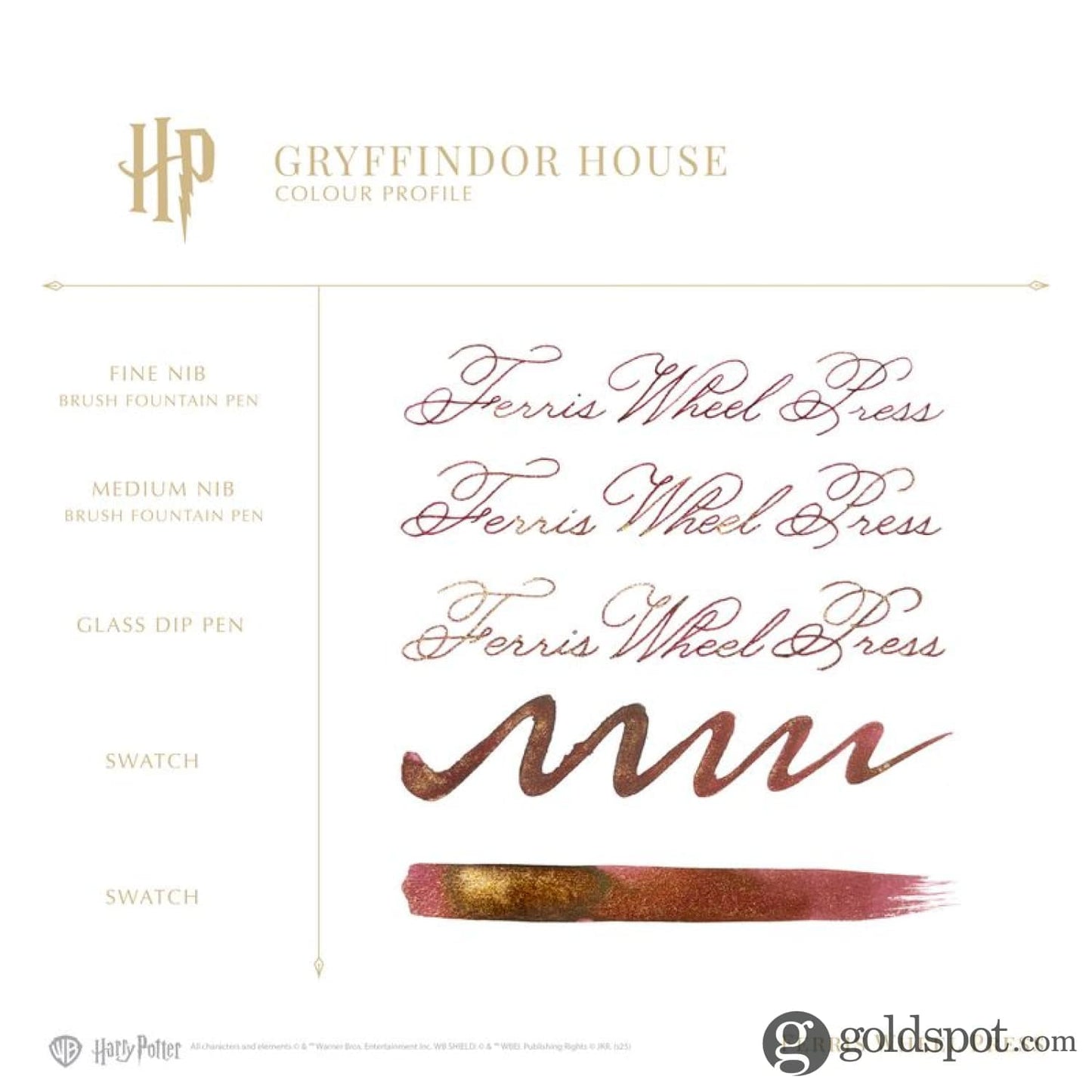 Ferris Wheel Press x Harry Potter Themed Carousel Fountain Pen & Ink Set in Gryffindor Pen and Pencil Sets