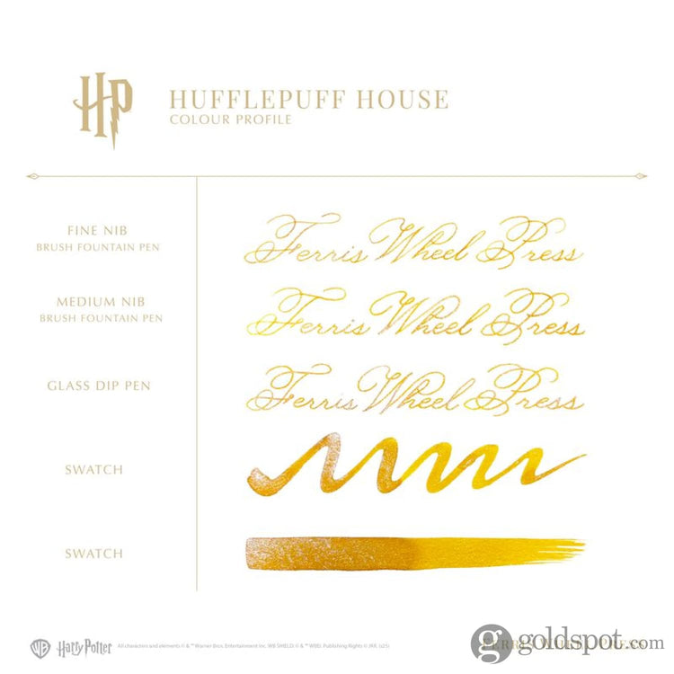 Ferris Wheel Press x Harry Potter Themed Dabbler Pen & Ink Set in Hufflepuff Pen and Pencil Sets