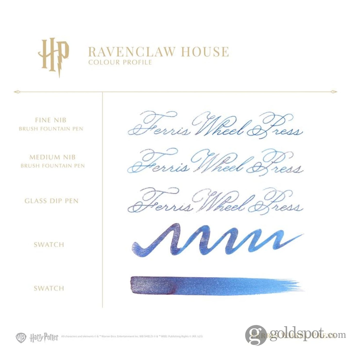 Ferris Wheel Press x Harry Potter Themed Dabbler Pen & Ink Set in Ravenclaw Pen and Pencil Sets