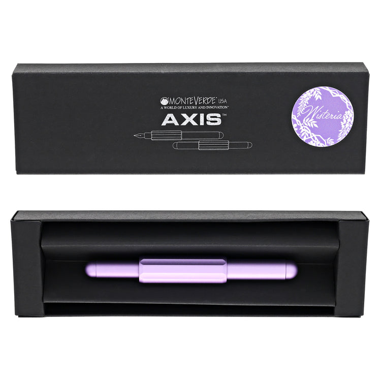 Monteverde Axis Fountain Pen in Wisteria with 15ml Bottled Ink