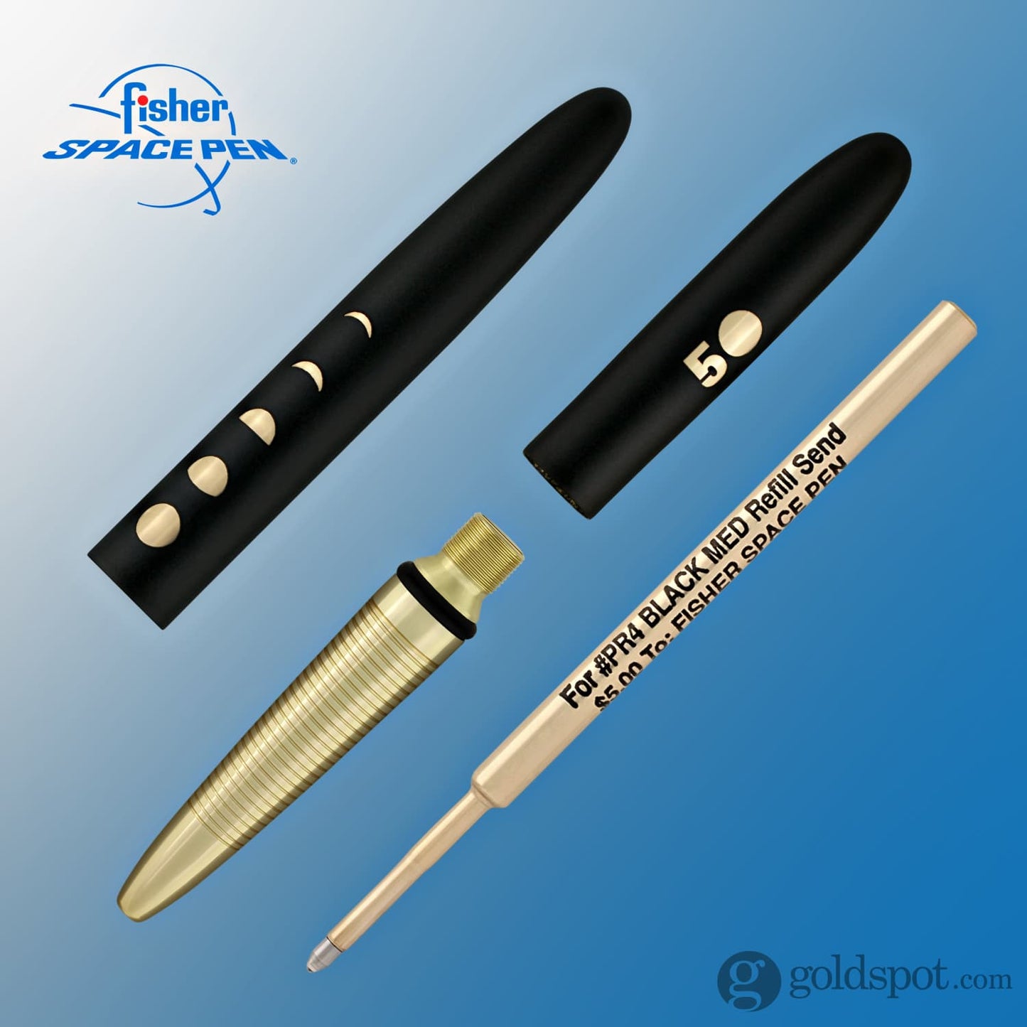 Fisher Space Pen 50th Anniversary Ballpoint Pen in Black Matte Ballpoint Pen