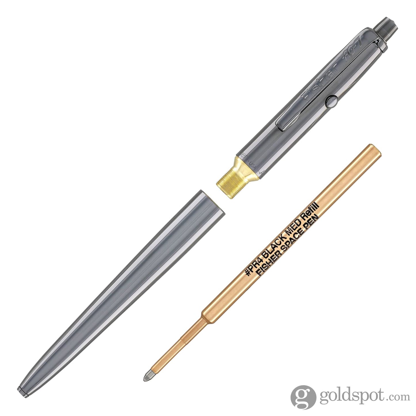 Fisher Space Pen AG7 Astronaut Moonwalker Ballpoint Pen in Black Titanium Nitride with Axiom Space Logo Ballpoint Pens