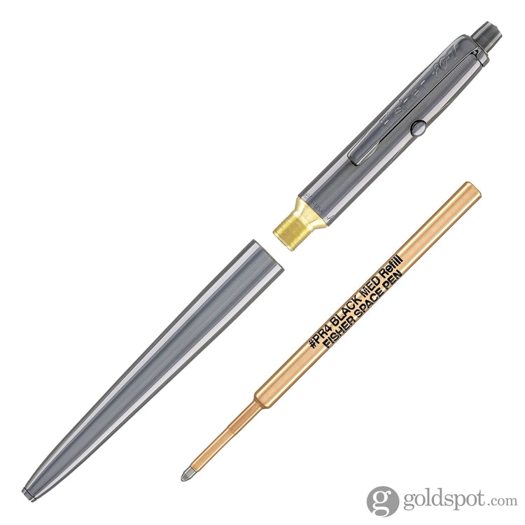Fisher Space Pen AG7 Astronaut Moonwalker Ballpoint Pen in Black Titanium Nitride with Axiom Space Logo Ballpoint Pens