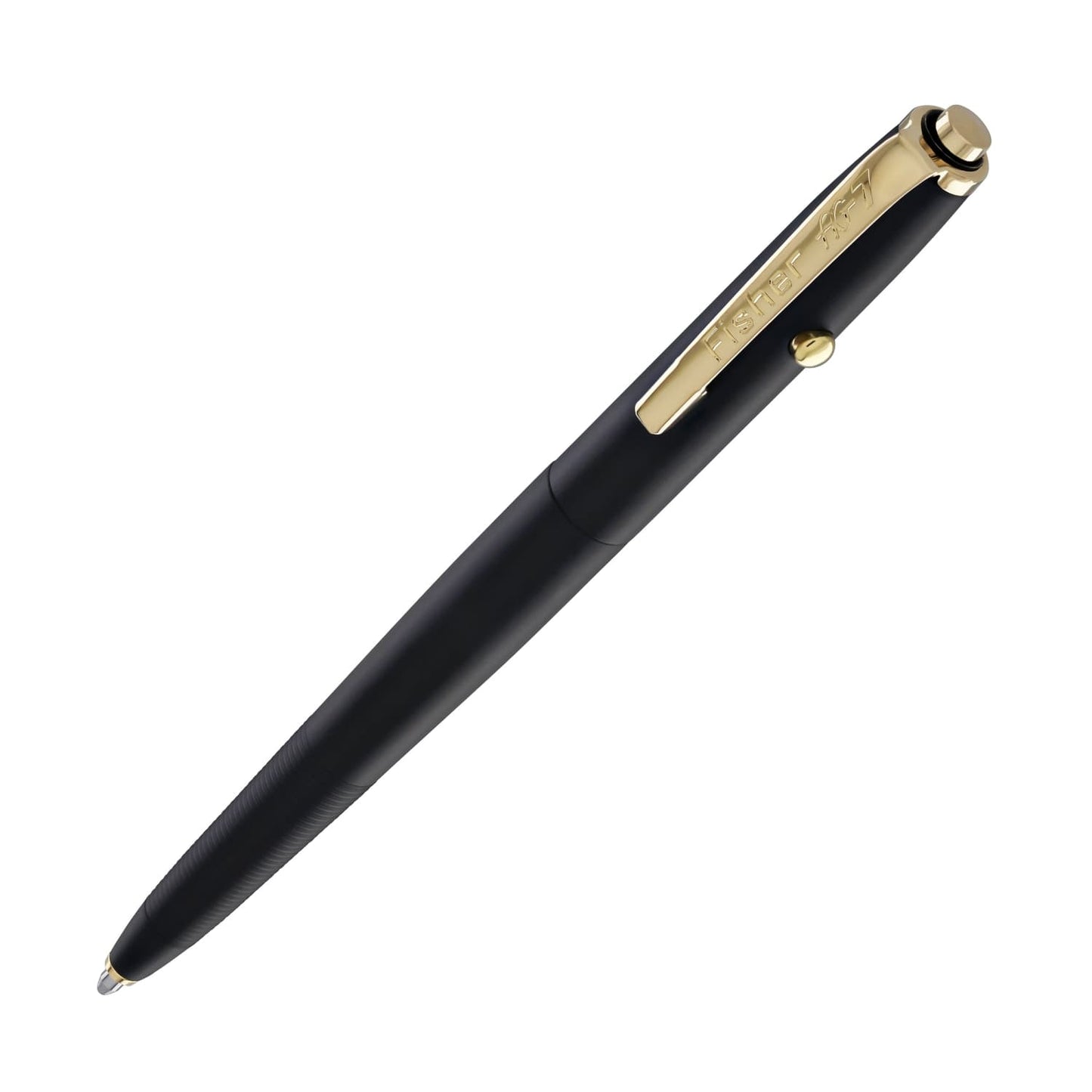 Fisher Space Pen AG7 Ballpoint Pen in Graphite Black Cerakote® with Gold Clip Ballpoint Pens