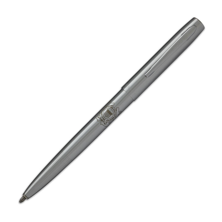 Fisher Space Pen Ballpoint Pen with Coast Guard Insignia Chrome Plated Ballpoint Pen