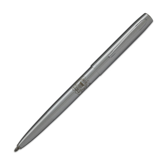 Fisher Space Pen Ballpoint Pen in Chrome Plated with Coast Guard Insignia