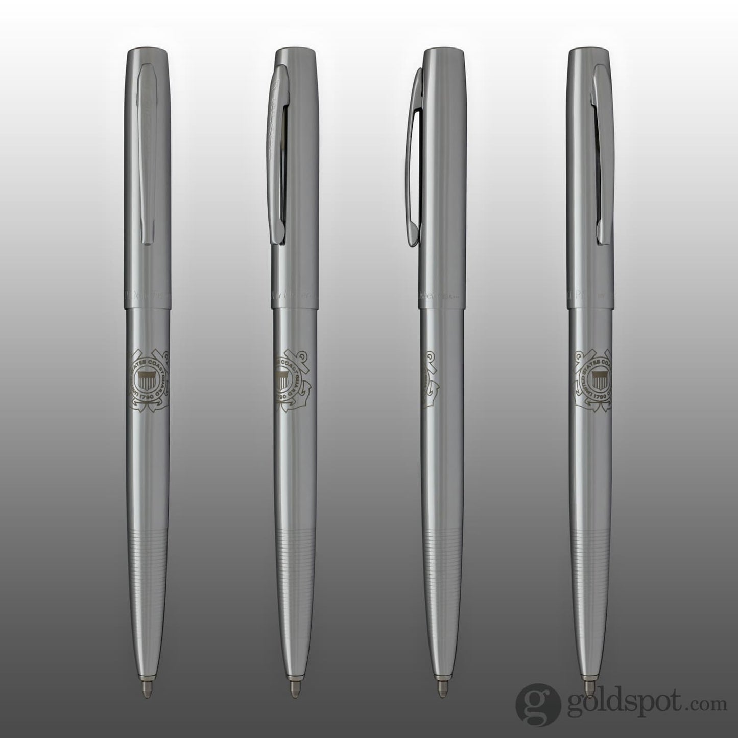 Fisher Space Pen Ballpoint Pen with Coast Guard Insignia Chrome Plated Ballpoint Pen