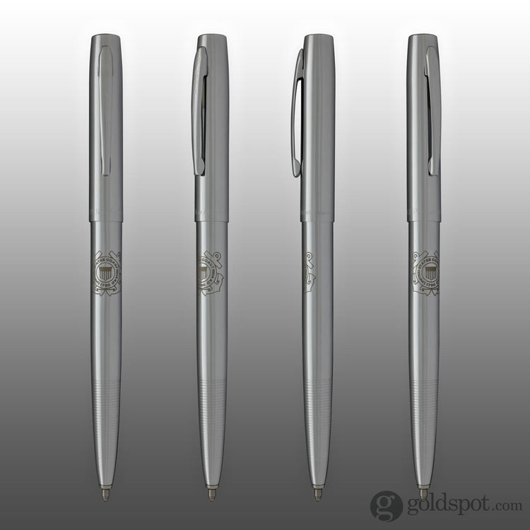 Fisher Space Pen Ballpoint Pen with Coast Guard Insignia Chrome Plated Ballpoint Pen