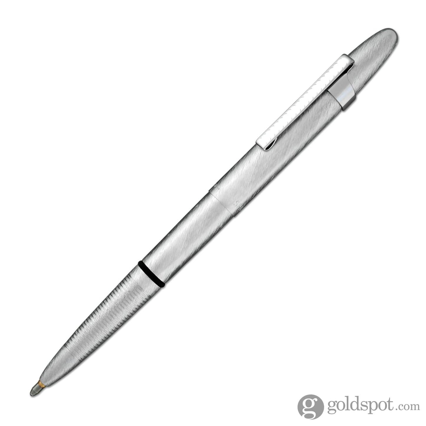 Fisher Space Pen Bullet Ballpoint Pen with Clip in Brushed Chrome Ballpoint Pen