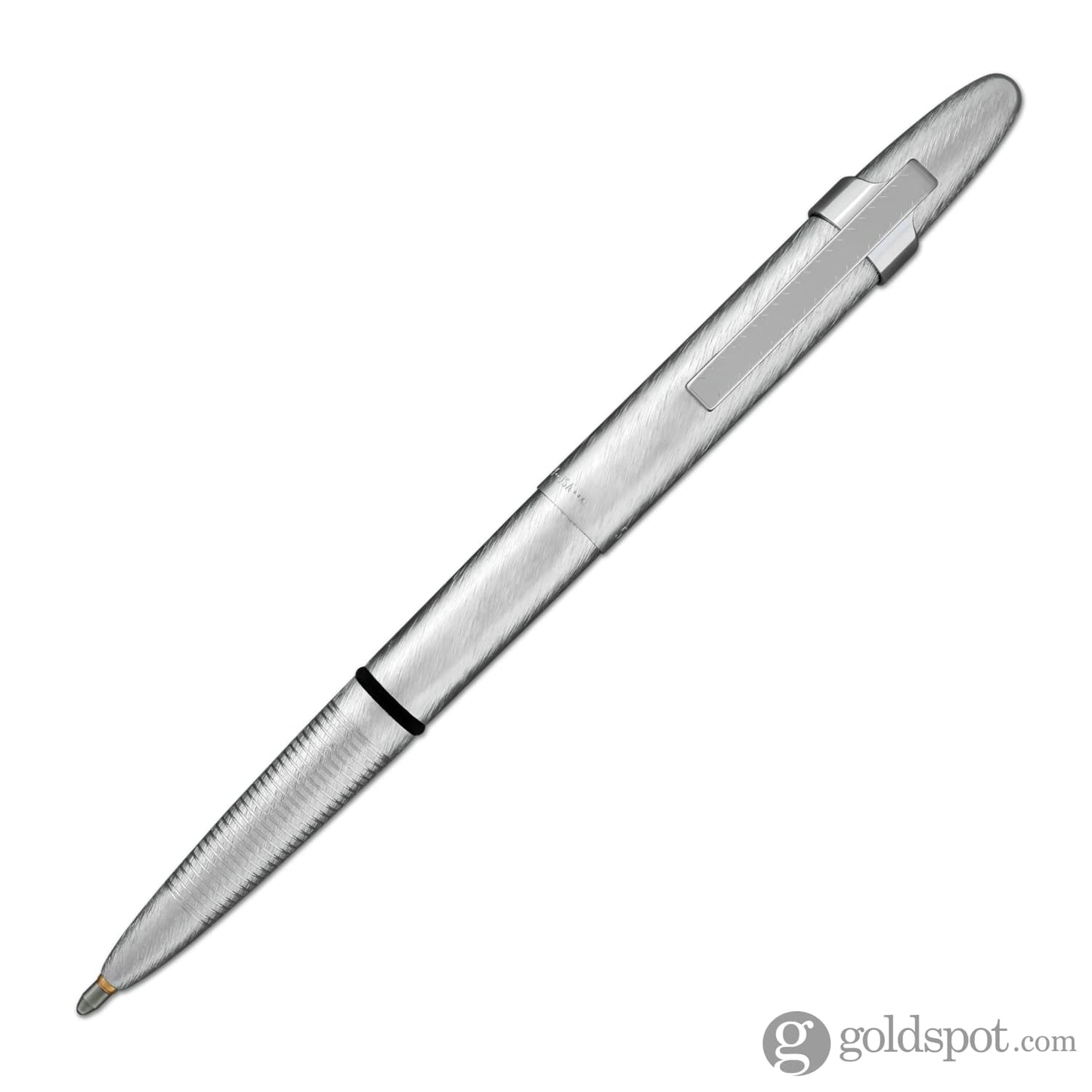 Fisher Space Pen Bullet Ballpoint Pen with Clip in Brushed Chrome Ballpoint Pen