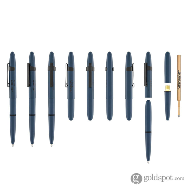 Fisher Space Pen Bullet Ballpoint Pen in Elite Navy Blue Cerakote® with Matte Black Clip & Axiom Space Logo Ballpoint Pens