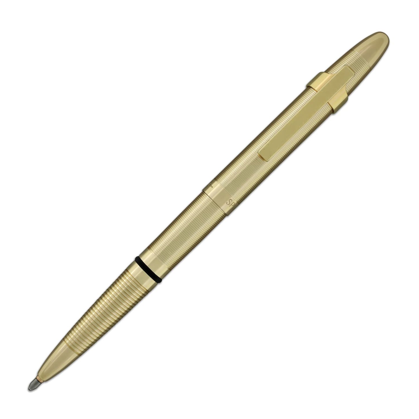 Fisher Space Pen Bullet Ballpoint Pen with Clip - Lacquered Brass Ballpoint Pen