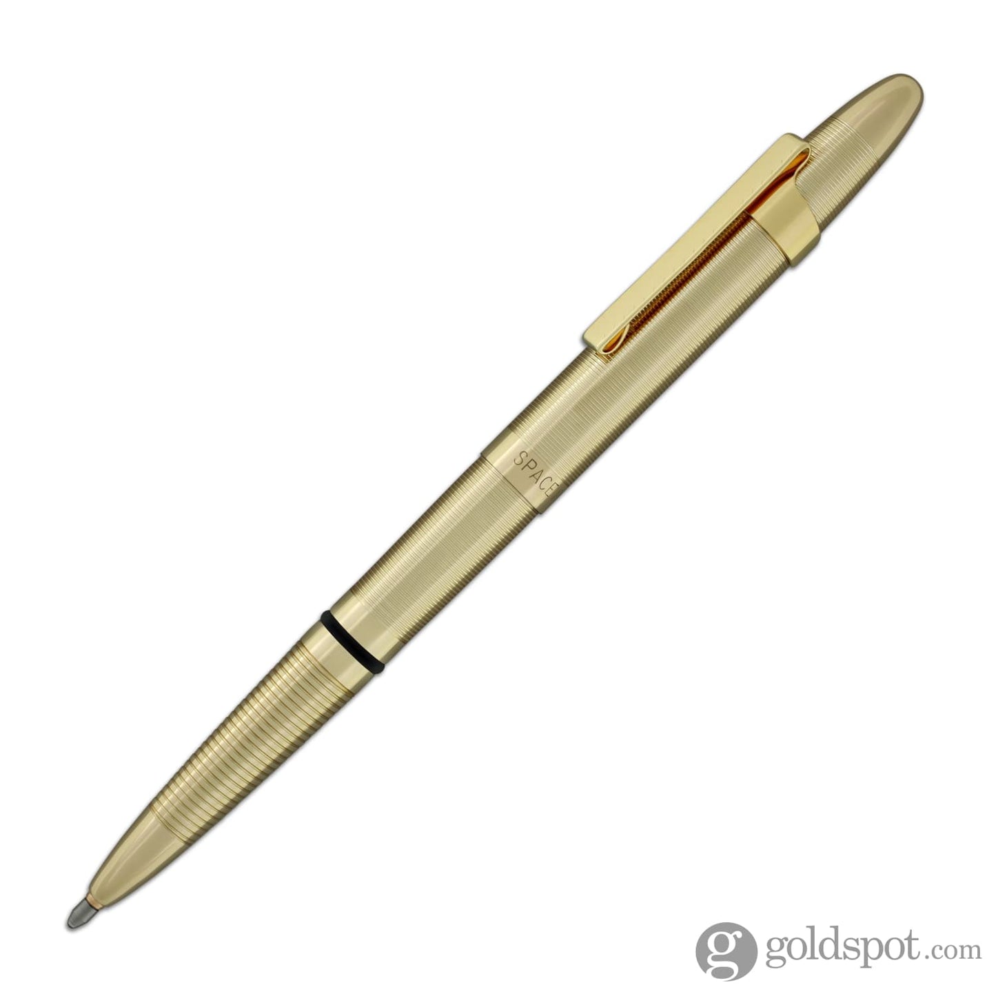 Fisher Space Pen Bullet Ballpoint Pen with Clip - Lacquered Brass Ballpoint Pen