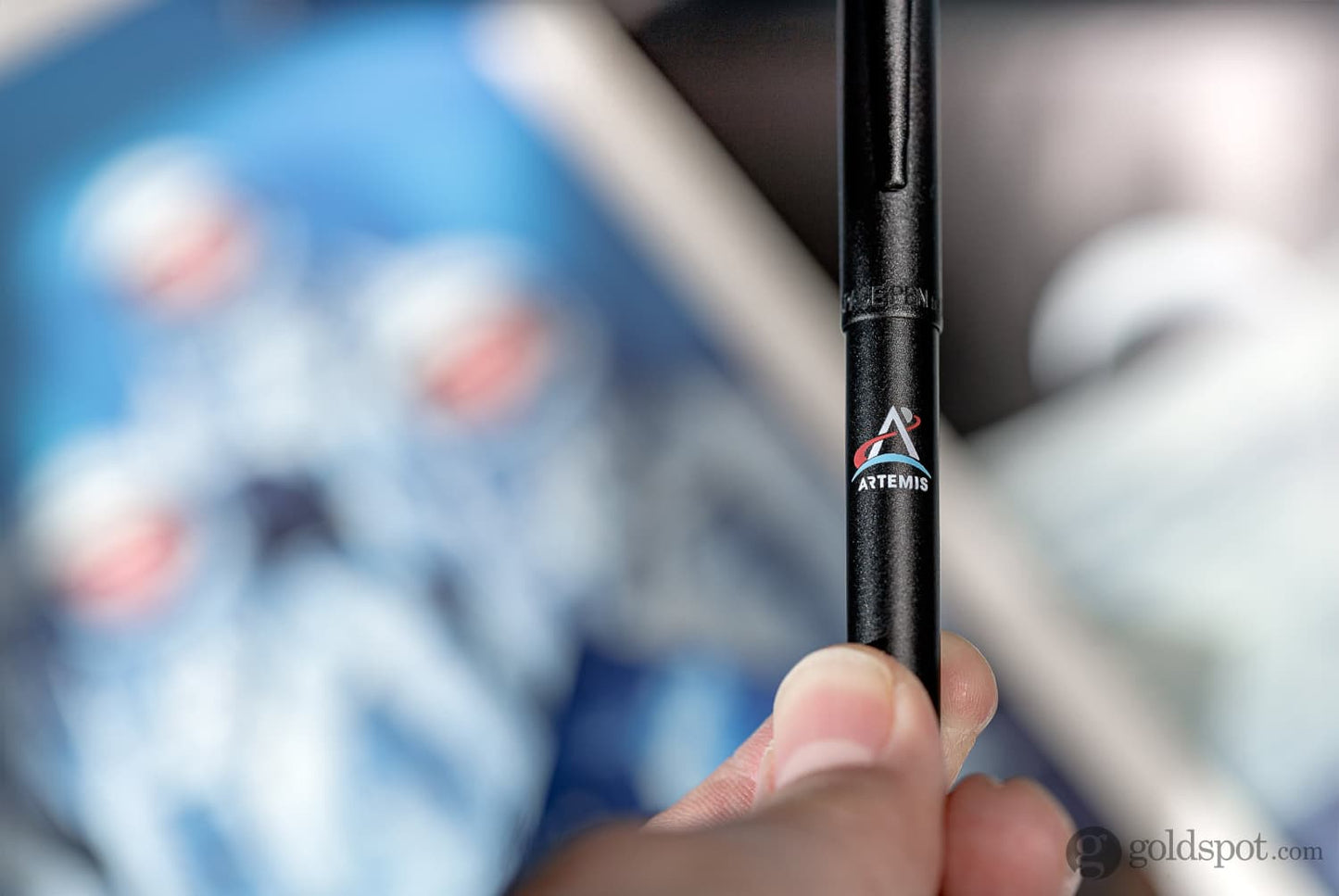 Fisher Space Pen Cap-O-Matic Ballpoint Pen in Matte Black with Artemis Logo Ballpoint Pens