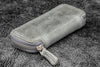 Galen Leather 2 Pen Case for Kaweco - Pocket Pen in Crazy Horse Smokey Grey Pen Cases