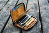 Galen Leather EDC Wallet in Crazy Horse Brown Pen Cases