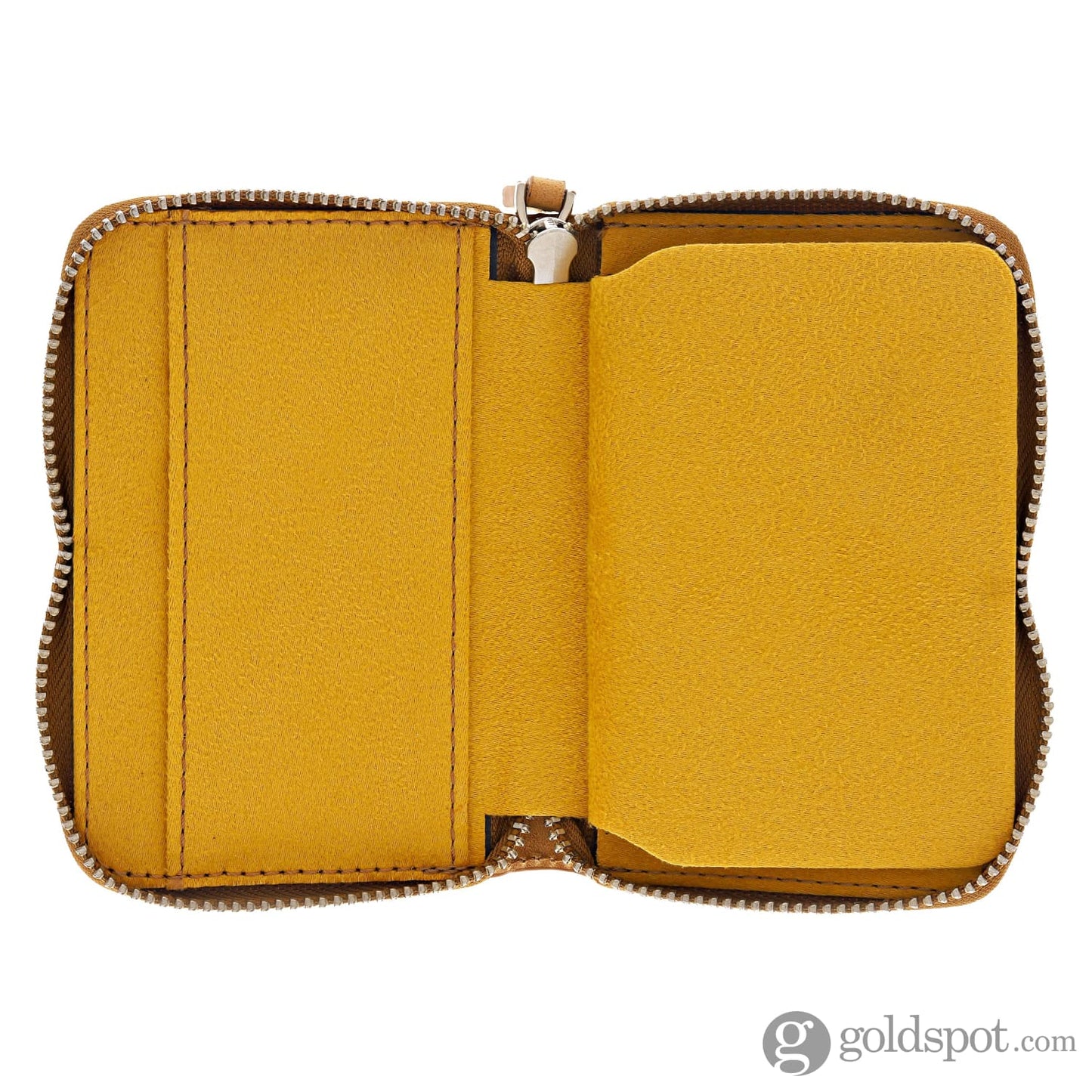 Galen Leather EDC Wallet in Crazy Horse Honey Ochre Pen Cases