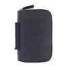 Galen Leather EDC Wallet in Crazy Horse Navy Blue Pen Cases