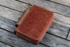 Galen Leather EDC Wallet in Crazy Horse Tan Pen Cases