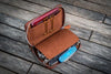 Galen Leather EDC Wallet in Crazy Horse Tan Pen Cases