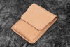 Galen Leather Five Slot Flap Pen Case in Undyed Leather Pen Cases