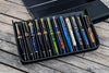 Galen Leather Magnum Opus 12 Slots Hard Pen Case in Black Pen Cases