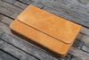 Galen Leather Magnum Opus 12 Slots Hard Pen Case in Crazy Horse Honey Ochre Pen Cases