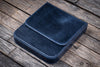 Galen Leather Magnum Opus 6 Slots Hard Pen Case in Crazy Horse Navy Blue Pen Cases