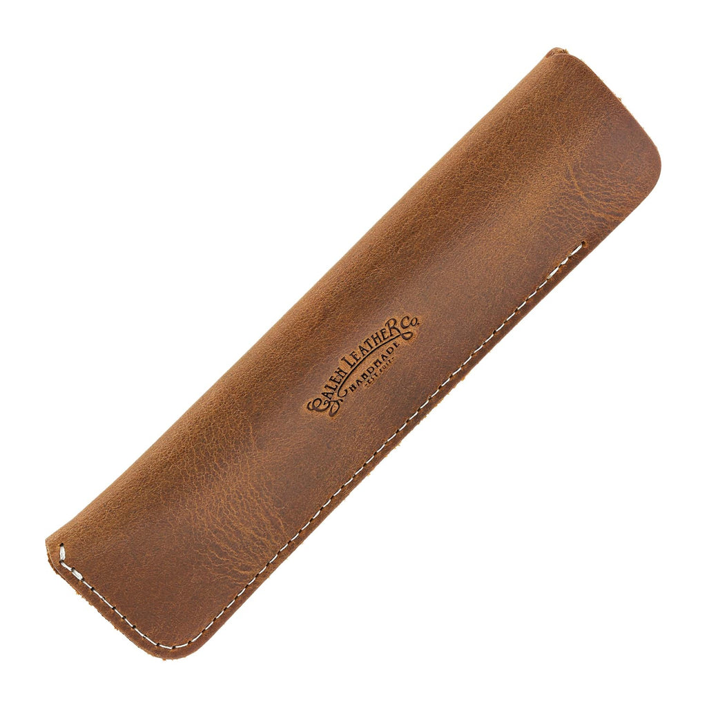 Galen Leather Single Pen Case in Crazy Brown Pen Cases