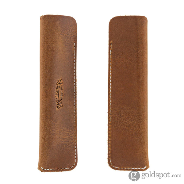 Galen Leather Single Pen Case in Crazy Brown Pen Cases