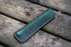 Galen Leather Single Pen Case in Crazy Horse Forest Green Pen Cases