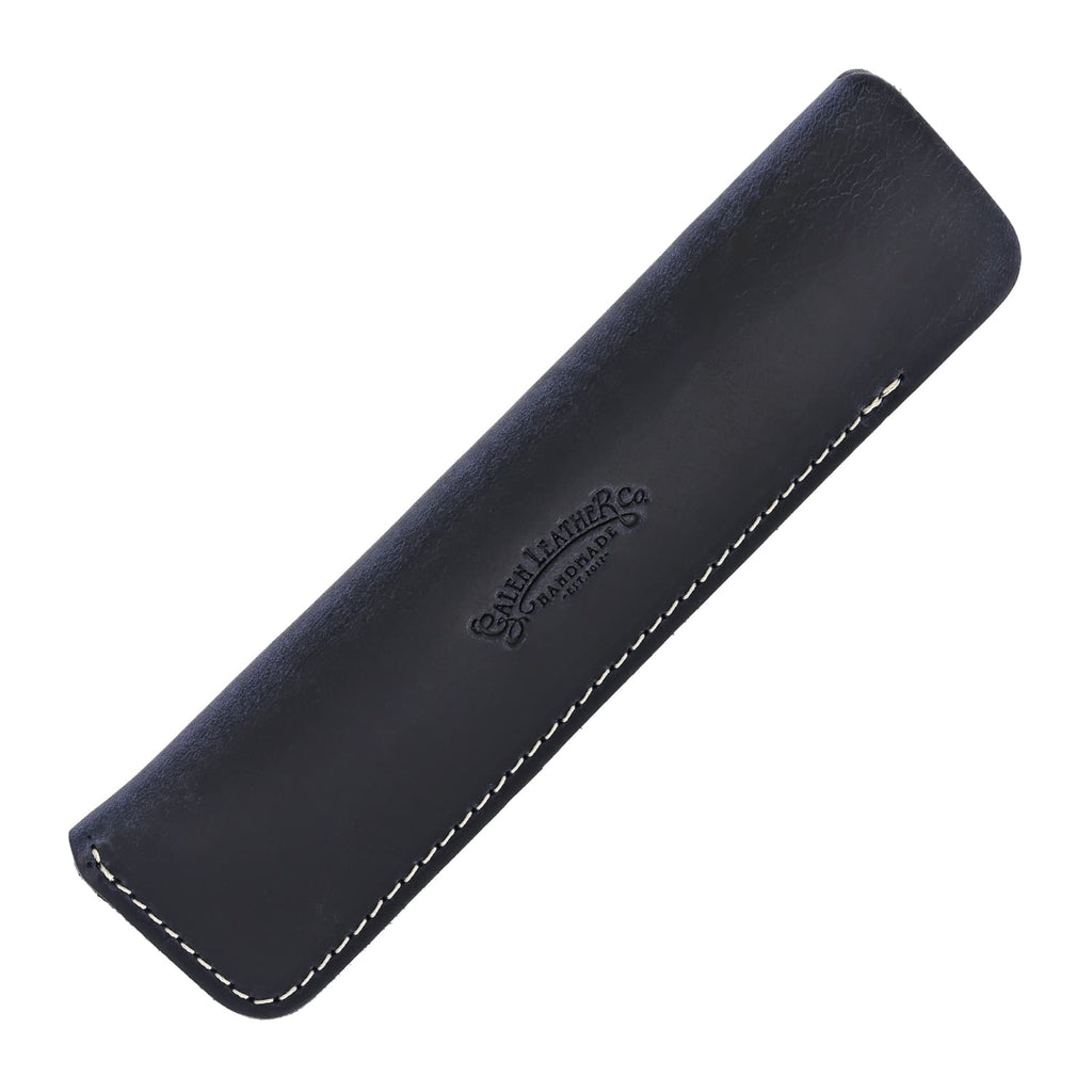 Galen Leather Single Pen Case in Crazy Horse Navy Blue Pen Cases