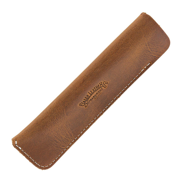 Galen Leather Single Pen Case in Crazy Horse Orange Pen Cases