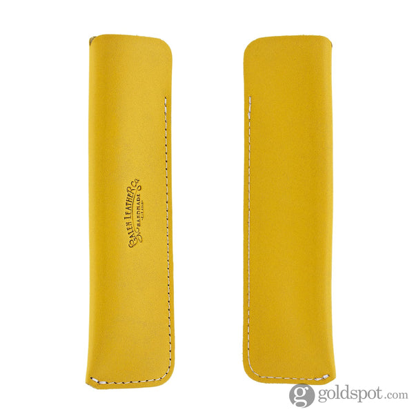 Galen Leather Single Pen Case in Yellow Pen Cases