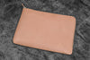 Galen Leather Zippered Writer’s Bank Bag in Undyed Leather Pen Cases