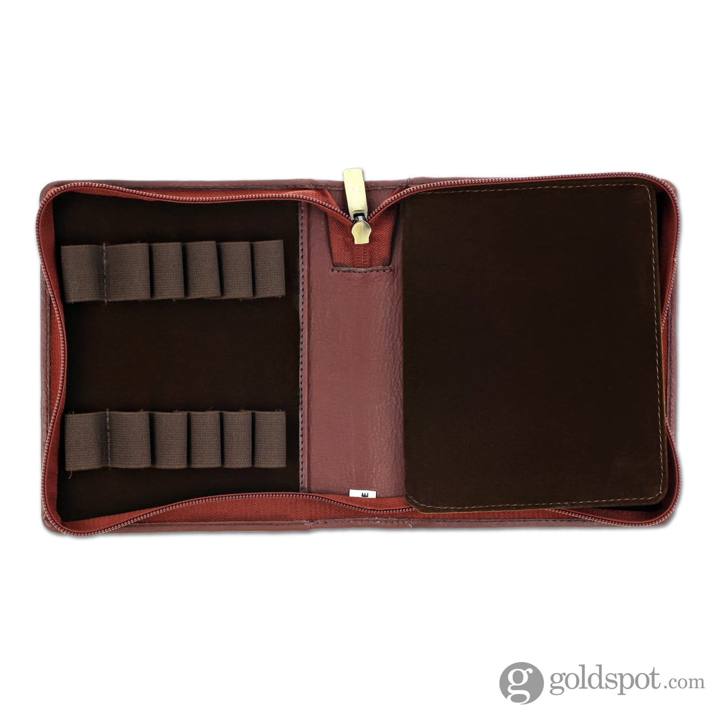 Girologio 12 Zippered Pen Case in Antique Brown Cases