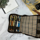 Girologio 12 Zippered Pen Case in Bomber Brown Cases