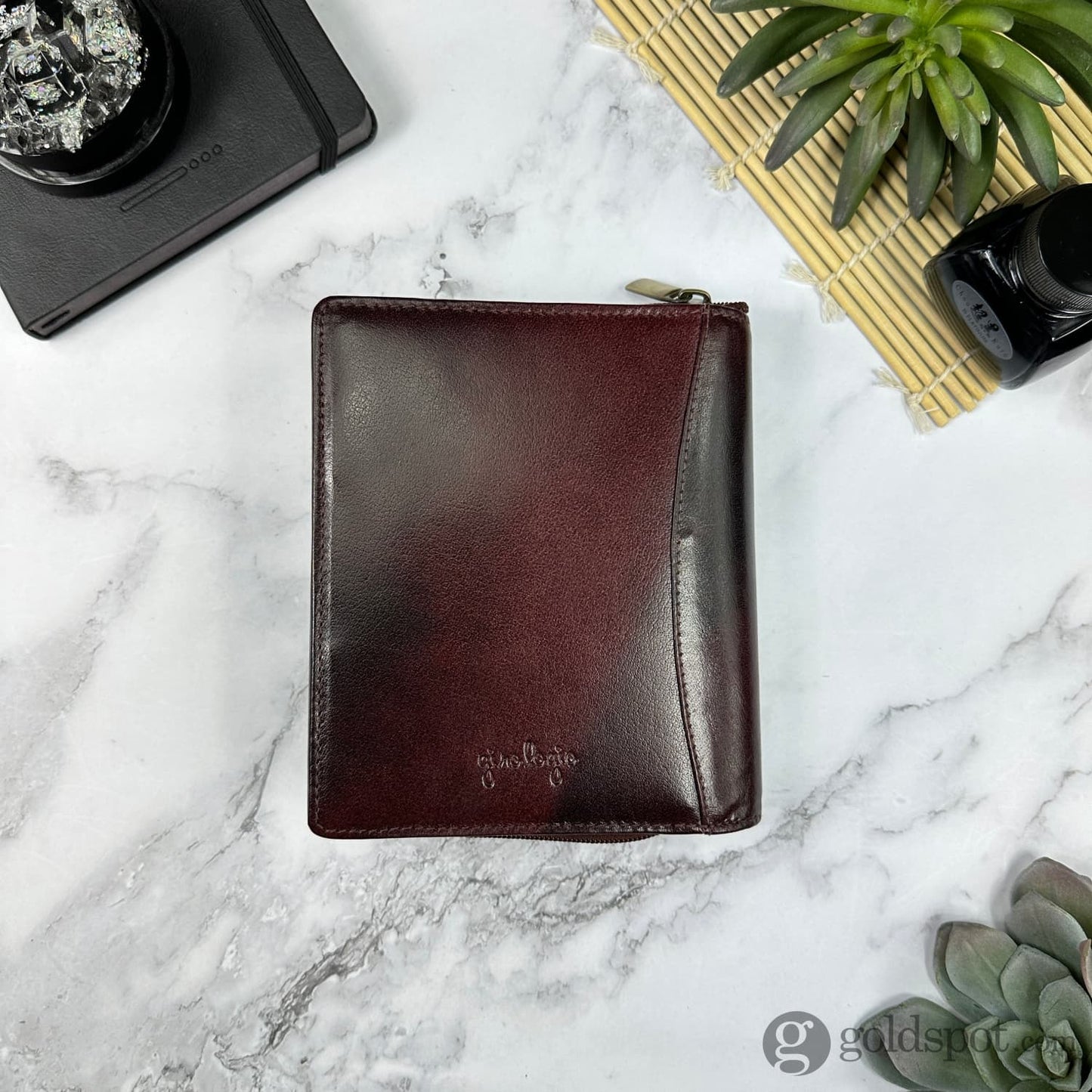 Girologio 12 Zippered Pen Case in Oxblood Cases